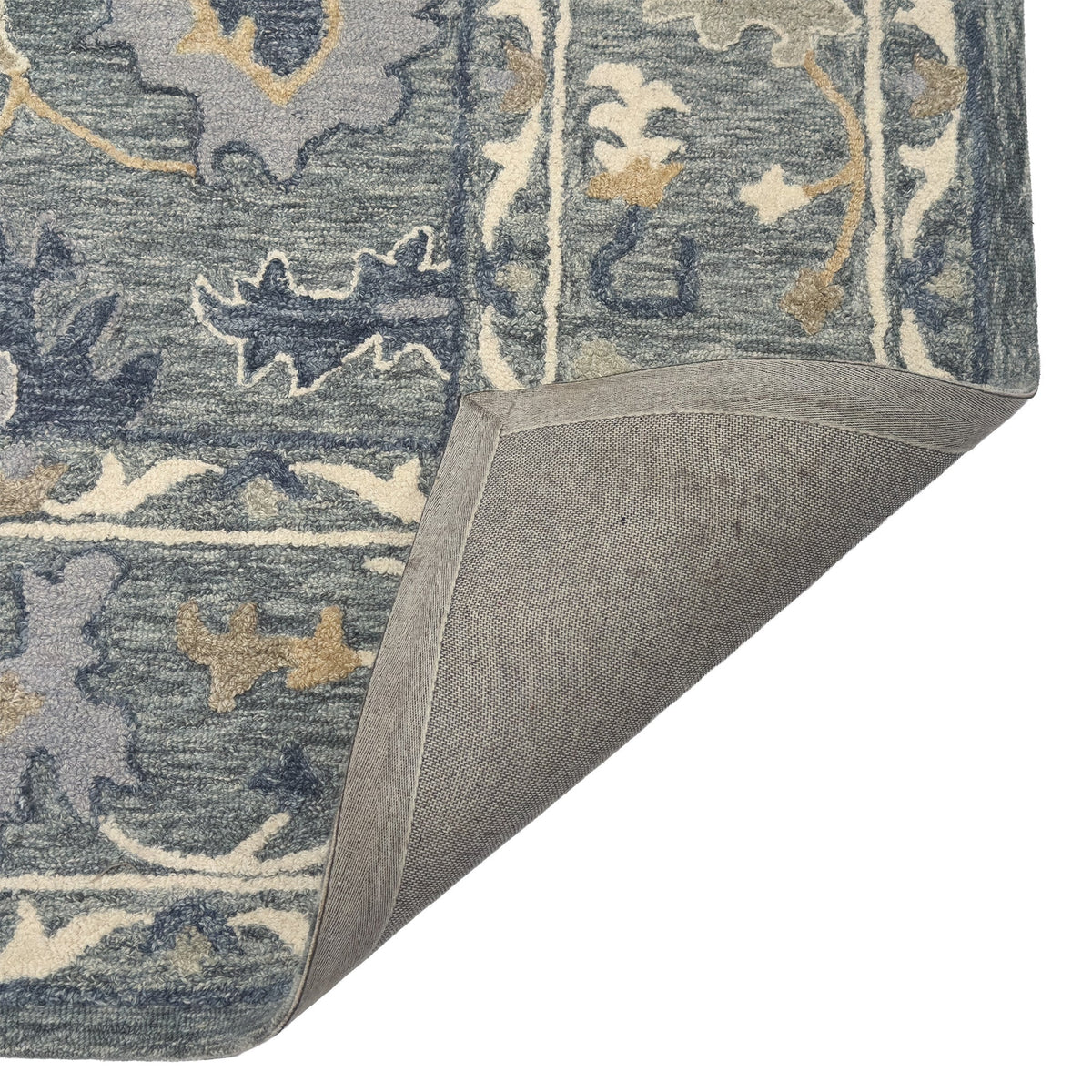 Capel Shakta-Beatrice Area Rug - Faded Denim - Back View