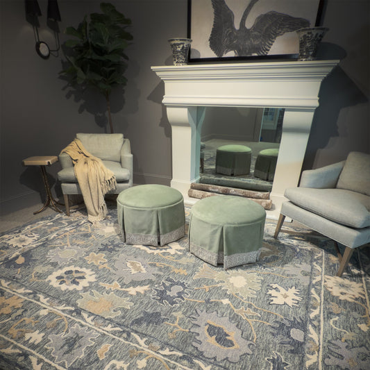 Capel Shakta-Beatrice Area Rug - Faded Denim - Lifestyle View