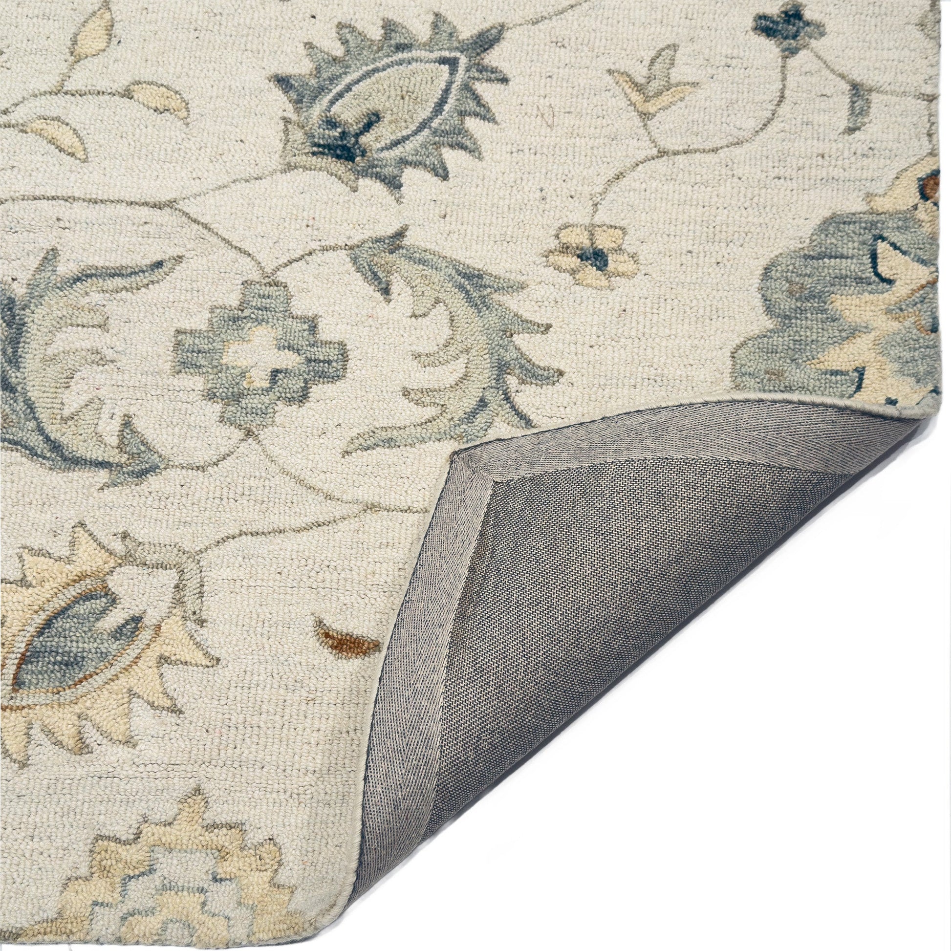 Capel Shakta-Ella Area Rug - Beige Multi - Back View