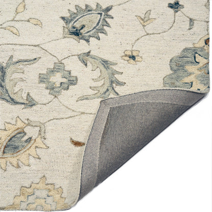 Capel Shakta-Ella Area Rug - Beige Multi - Back View