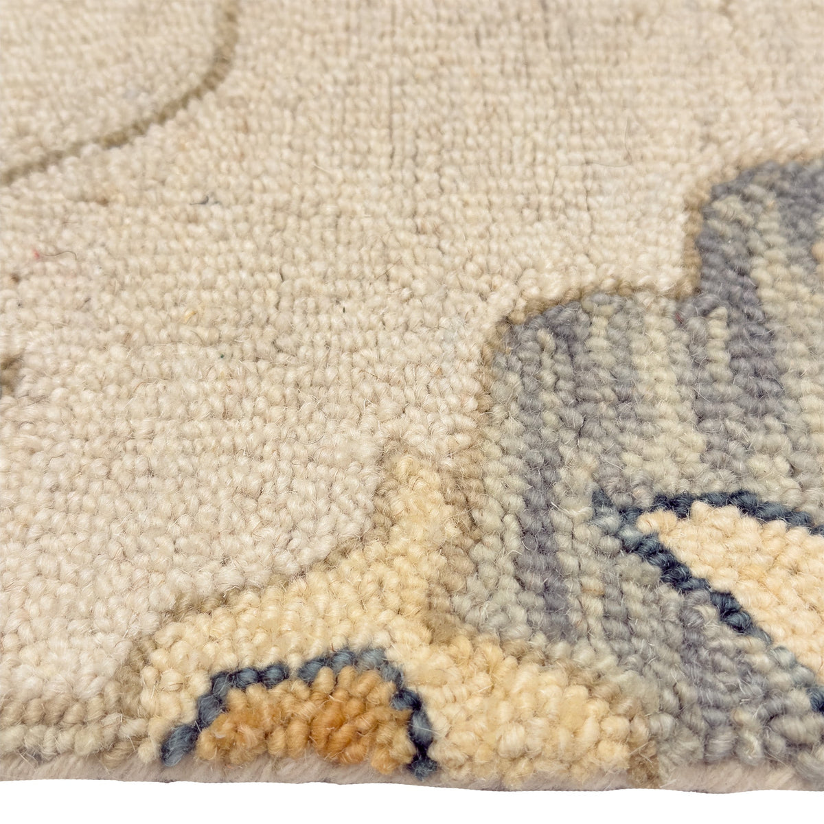 Capel Shakta-Ella Area Rug - Beige Multi - Cross-Section View