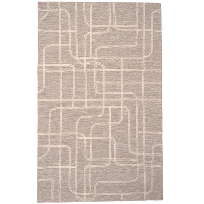 Lineas Graphite Rug – cabin lodge area rug