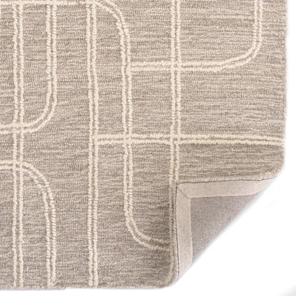 Lineas Graphite Rug – room setting