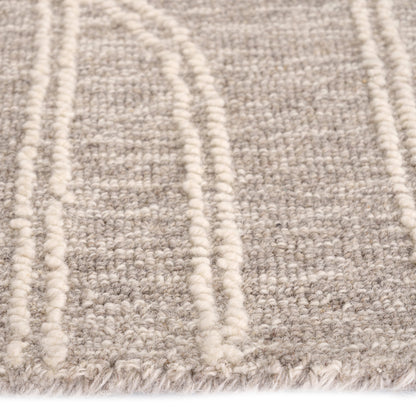 Lineas Graphite Rug – close up