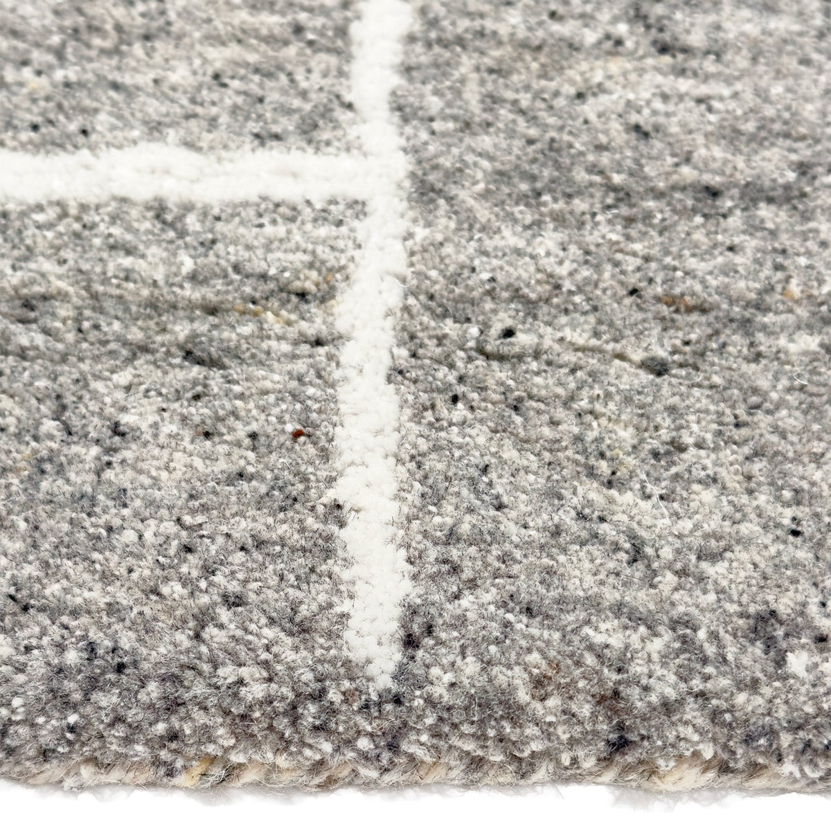 Capel Zara Area Rug - Gray - Cross-Section View