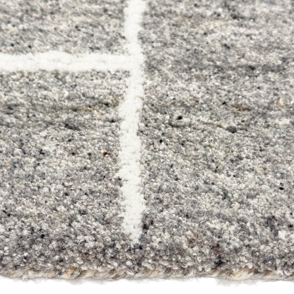 Capel Zara Area Rug - Gray - Cross-Section View
