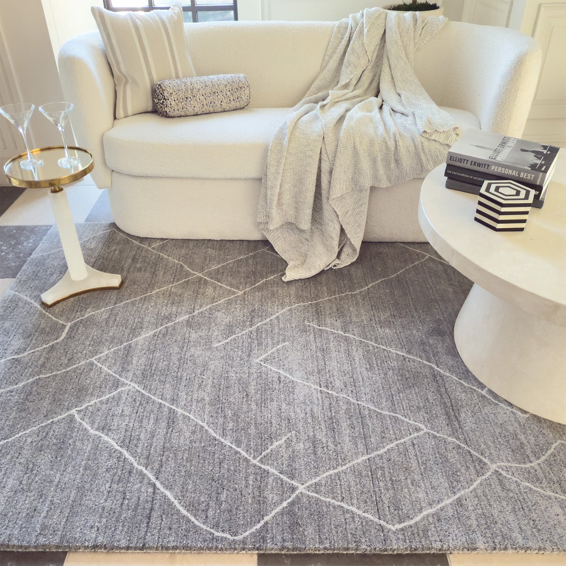 Capel Zara Area Rug - Dove Gray - Lifestyle View