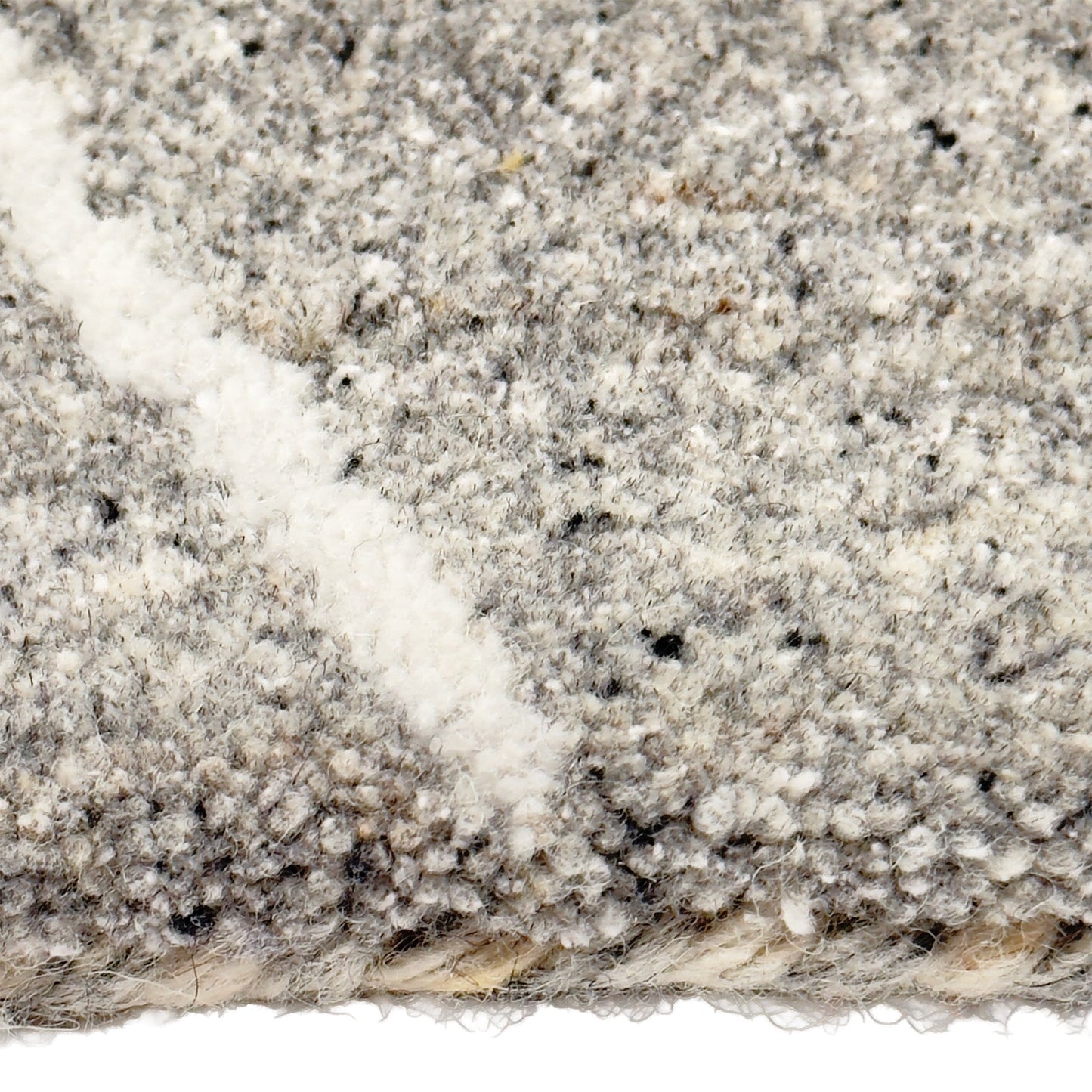 Capel Zara Area Rug - Dove Gray - Cross-Section View