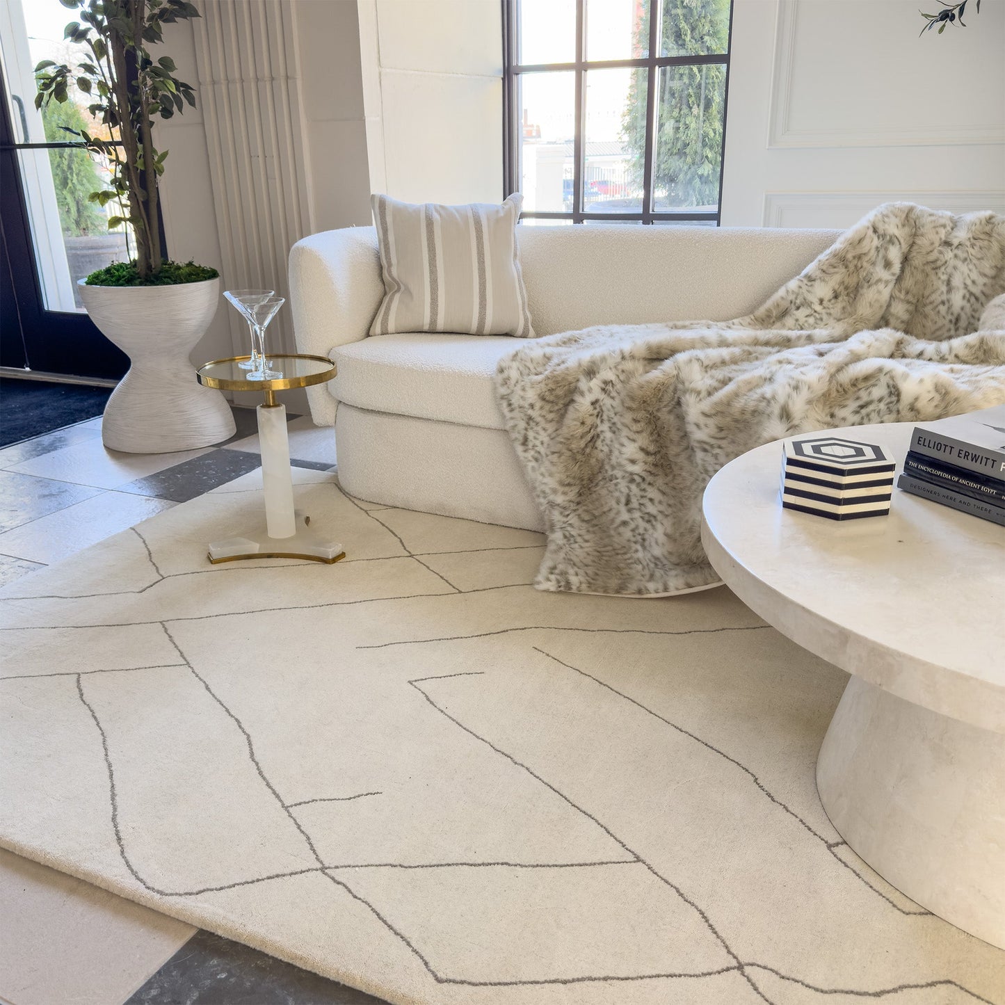 Capel Zara Area Rug - Beige - Lifestyle View