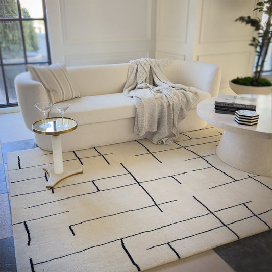 Capel Zara Area Rug - Limestone - Lifestyle View