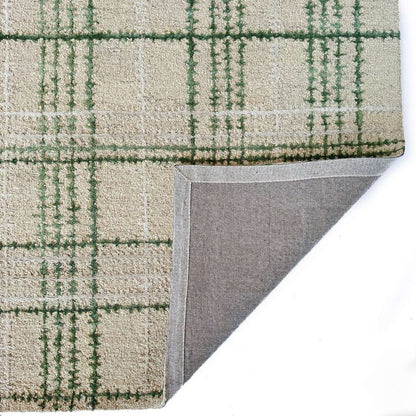 Tartan Moss Rug – detail view