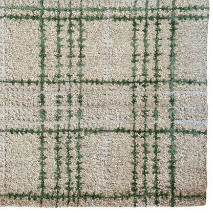 Tartan Moss Rug – close up