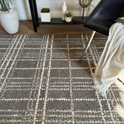 Tartan Peppercorn Rug – detail view