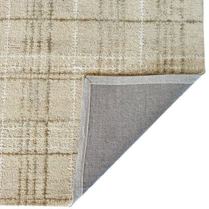 Tartan Neutral Rug – detail view