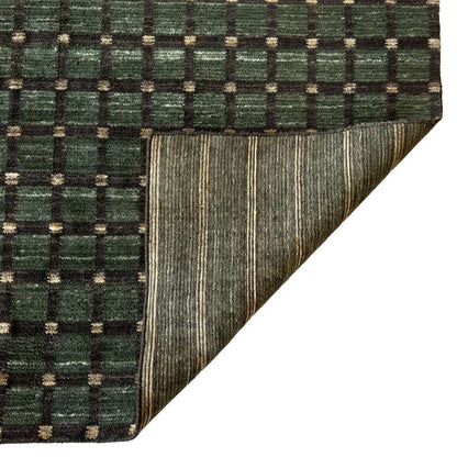 Tattersall Jade Rug – room setting