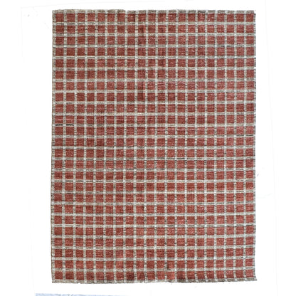 Tattersall Brick Rug – cabin lodge area rug