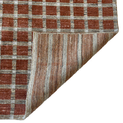 Tattersall Brick Rug – room setting