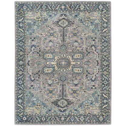 Izmir Rug – Serapi Grey Blue – cabin lodge area rug