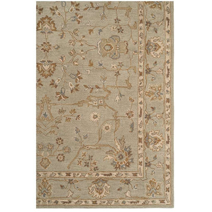 Azari Rug – Isfahan Celadon – close up