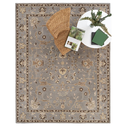 Azari Rug – Isfahan Gray – detail view