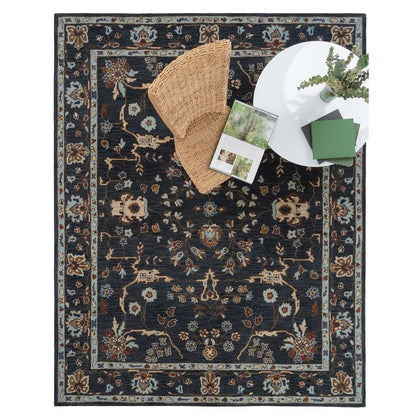 Azari Rug – Isfahan Dark Sapphire – detail view