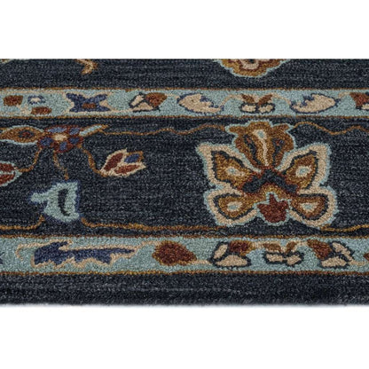 Azari Rug – Isfahan Dark Sapphire – close up