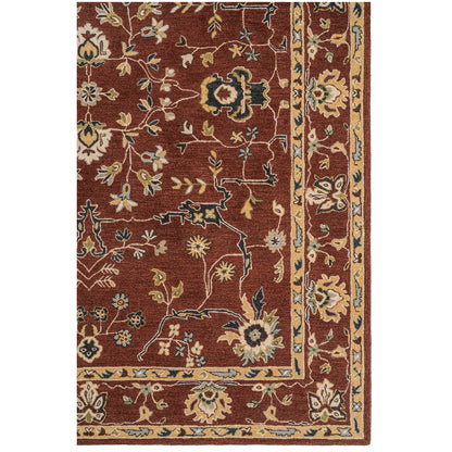 Azari Rug – Isfahan Copper – close up