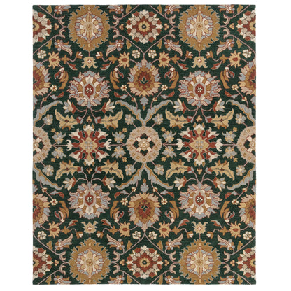 Azari Rug – Keshan Evergreen – cabin lodge area rug