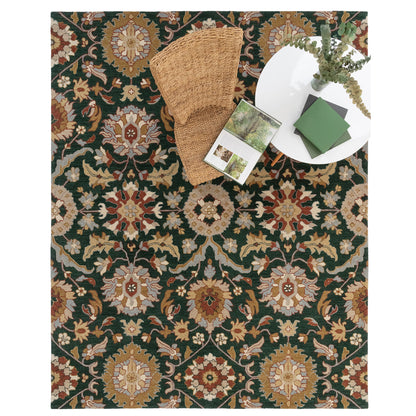 Azari Rug – Keshan Evergreen – detail view