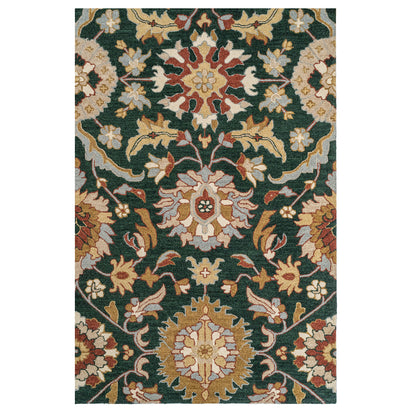 Azari Rug – Keshan Evergreen – close up