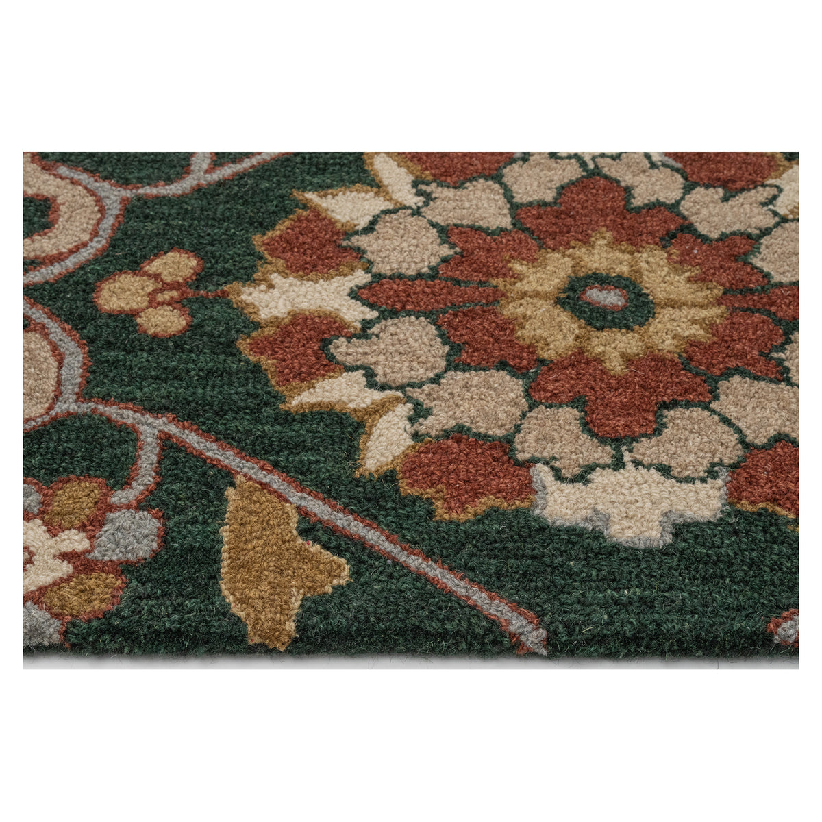 Azari Rugs Capel Azari Area Rug – Keshan Evergreen – Cabin Rugs