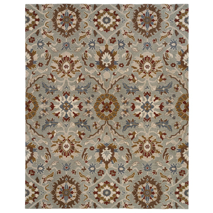 Azari Rug – Keshan Pewter – cabin lodge area rug