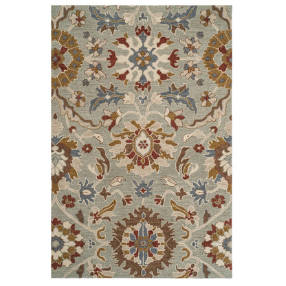 Azari Rug – Keshan Pewter – close up