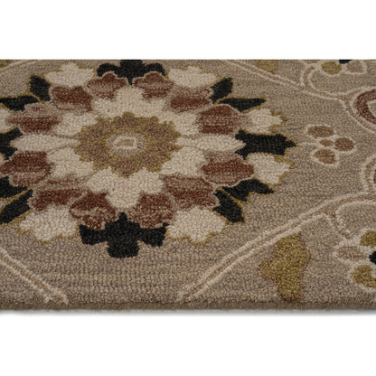 Azari Rug – Keshan Oxford Tan – close up