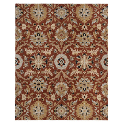 Azari Rug – Keshan Terra Cotta – cabin lodge area rug