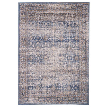 Avery Rug – Bahktiar Navy Linen – cabin lodge area rug