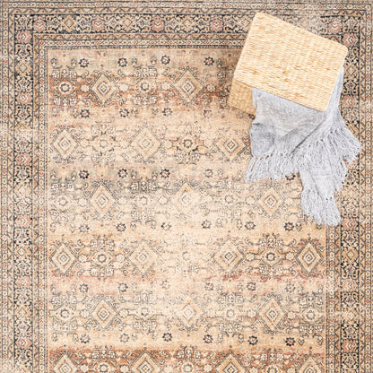 Avery Rug – Bahktiar Stone Multi – detail view