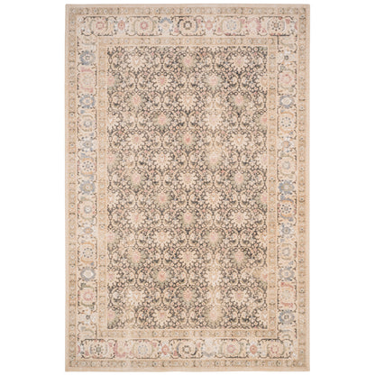 Avery Rug – Keshan Onyx Cream – cabin lodge area rug