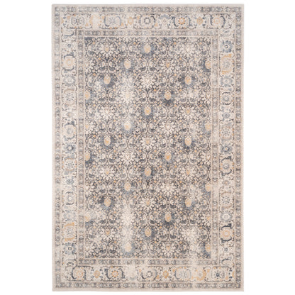 Avery Rug – Keshan Slate Linen – cabin lodge area rug