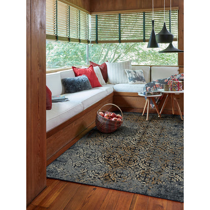 Metropolis Rug – Del Mar Navy – detail view