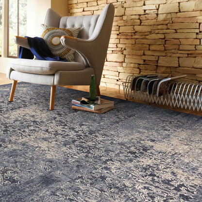 Metropolis Rug – Victoria Indigo – detail view