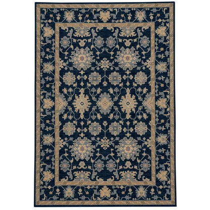 Metropolis Rug – Ushak Navy – cabin lodge area rug