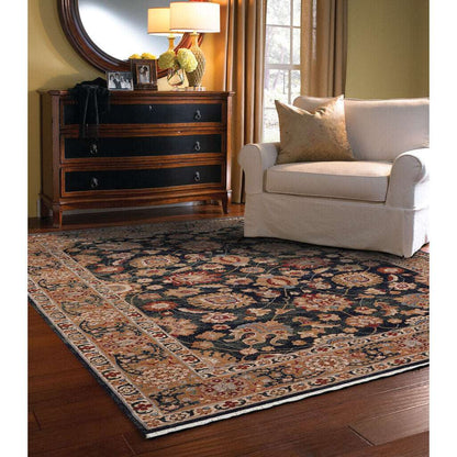 Lineage Rug – Peshawar Deep Indigo – detail view