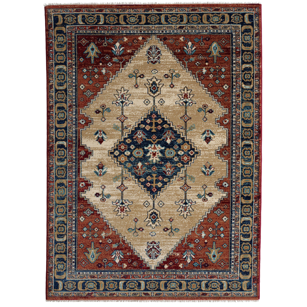 Jules Rug – Serapi Rust – cabin lodge area rug