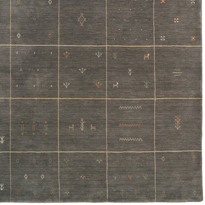 Zagros Steel Gray Rug – room setting