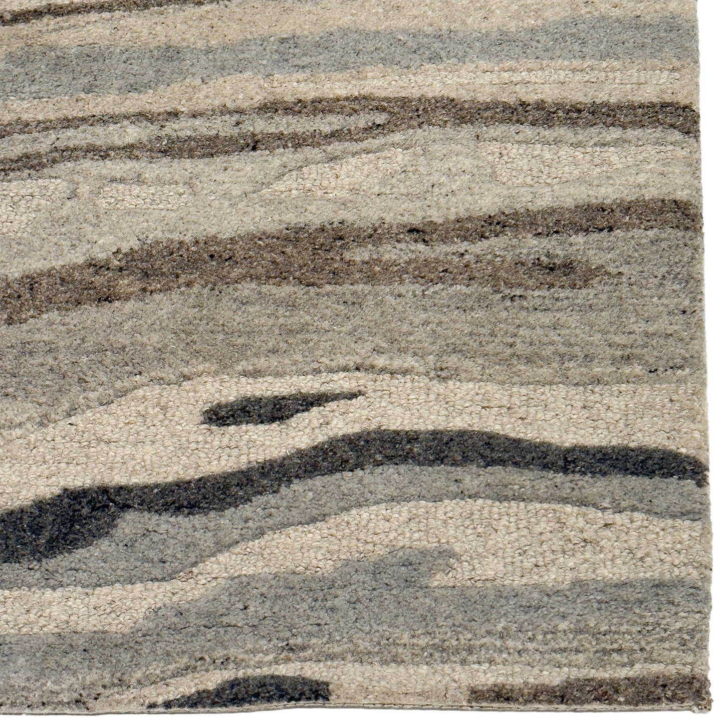 Capel Ripple Area Rug - Gray - Corner View