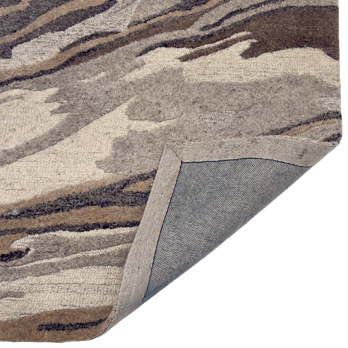 Capel Ripple Area Rug - Tan - Back View
