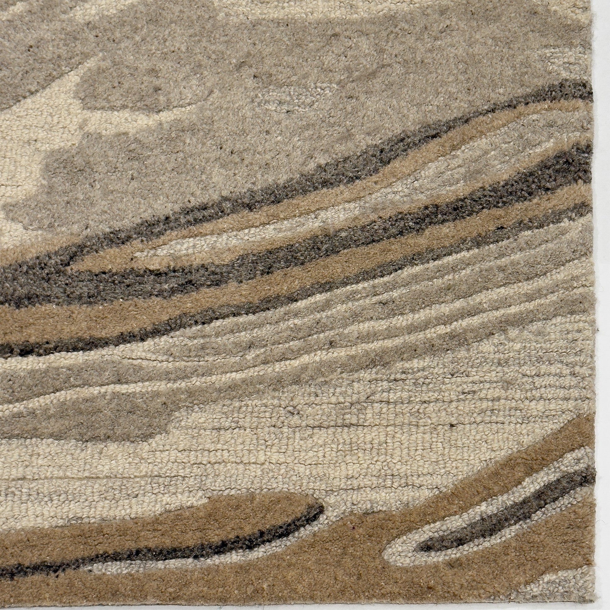 Capel Ripple Area Rug - Tan - Corner View