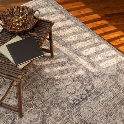 Zenith Rug – Sarouk Slate – detail view