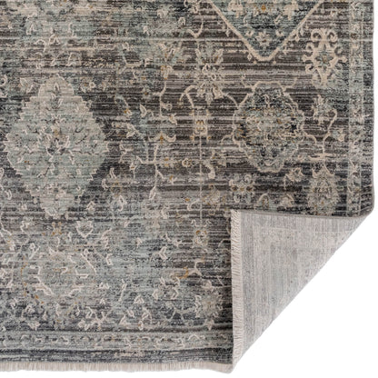 Zenith Rug – Sarouk Slate – room setting